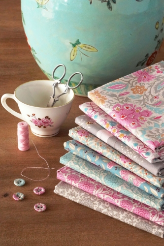 Tilda Patchwork Stoff Baumwolle - Windy Days Wendy Blue